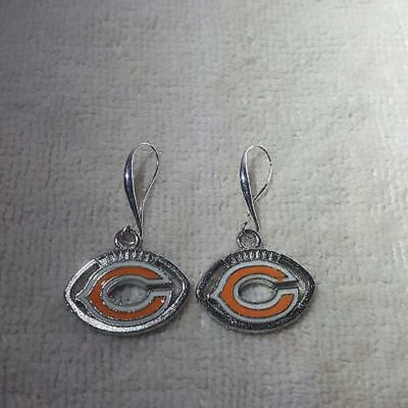 Chicago Bears NFL Fashion Dangle Earrings NEW - Picture 1 of 1